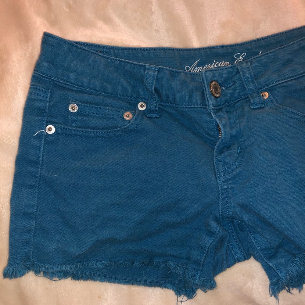 American Eagle Blue Cutoff shorts